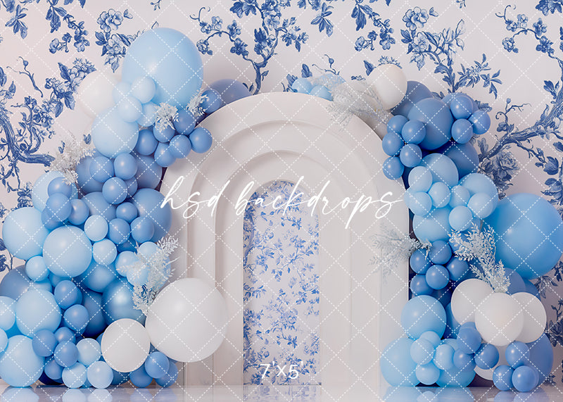 Blue Toile Arch