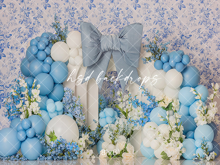 Blue Toile & Balloons