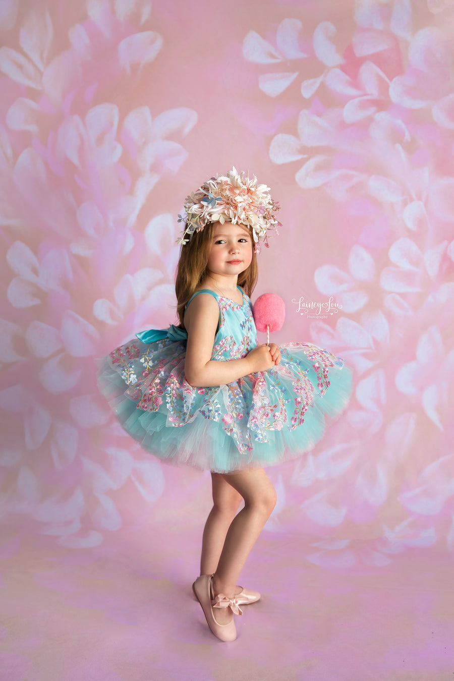 Painted Floral Fine Art Photography Backdrop for Spring Everleigh