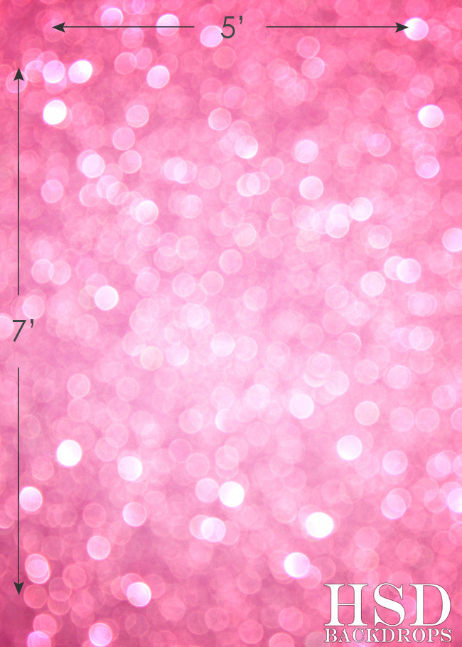 Bubblegum Pink Bokeh - HSD Photography Backdrops 