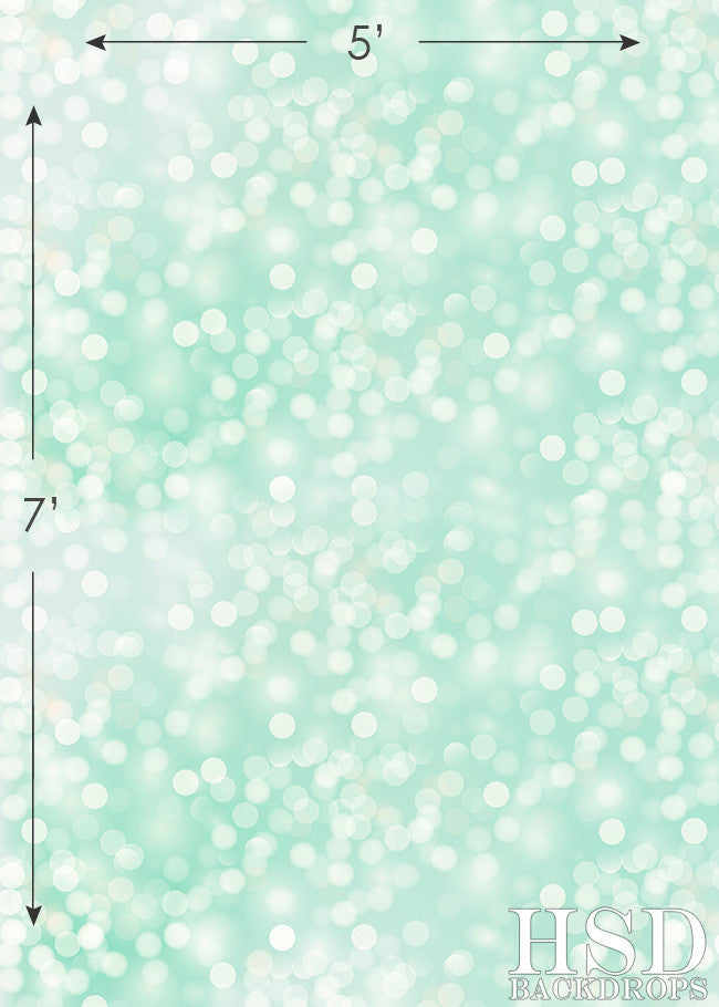 Pastel Green Bokeh - HSD Photography Backdrops 