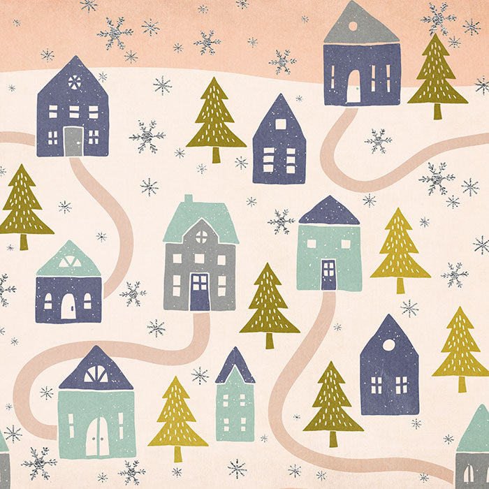 Holiday | Winter Village - HSD Photography Backdrops 