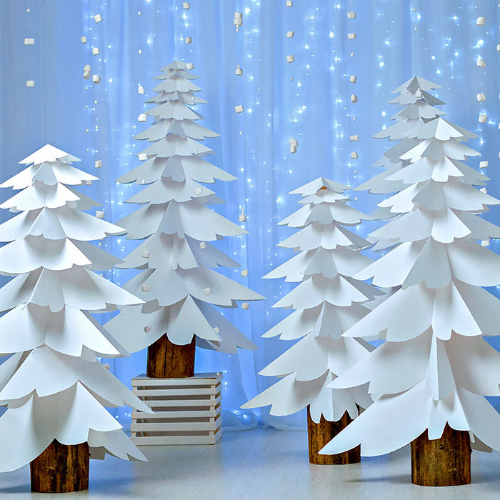 Paper Trees Blue - HSD Photography Backdrops 