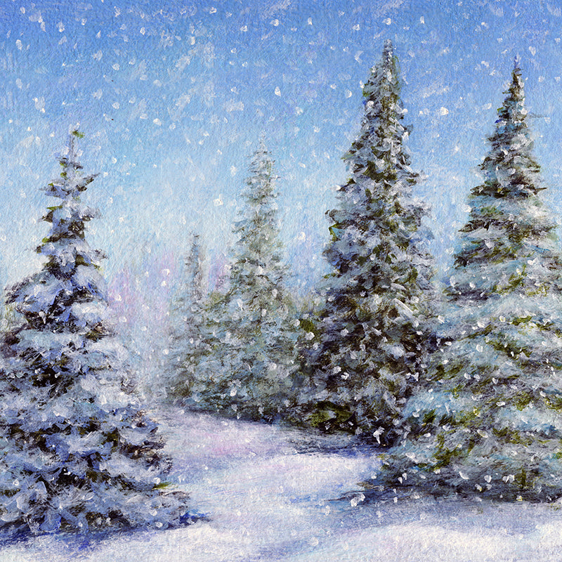 Winter Wonderland Trees - HSD Photography Backdrops 