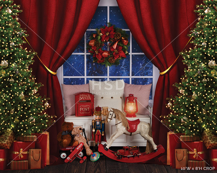 Magical Christmas Window - HSD Photography Backdrops 