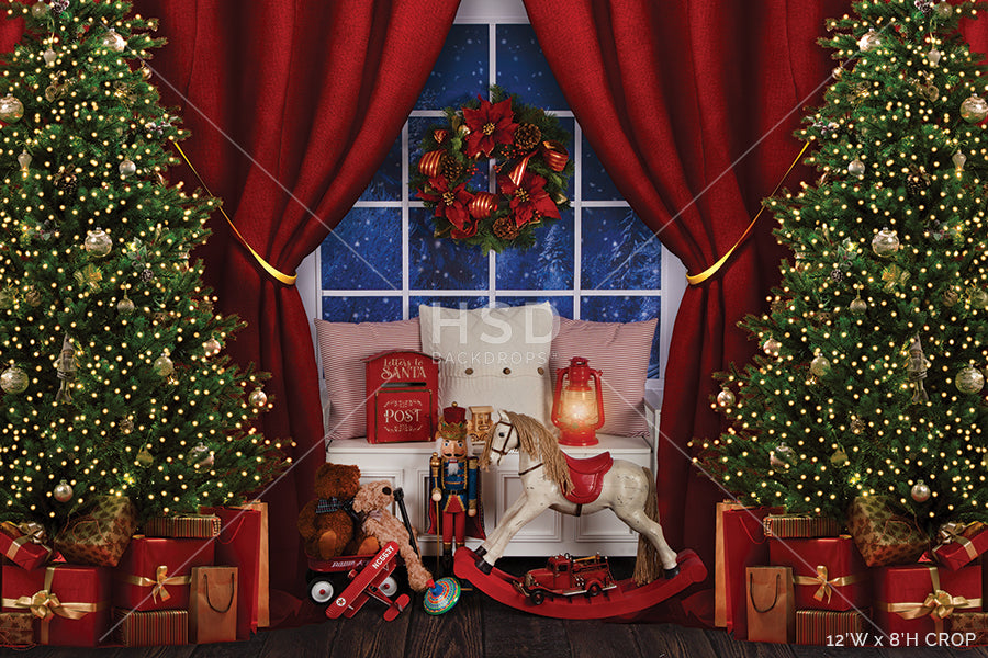 Magical Christmas Window - HSD Photography Backdrops 