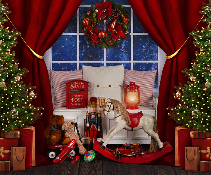 Magical Christmas Window - HSD Photography Backdrops 