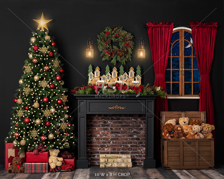 Waiting for Santa - HSD Photography Backdrops 