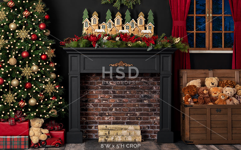 Waiting for Santa - HSD Photography Backdrops 