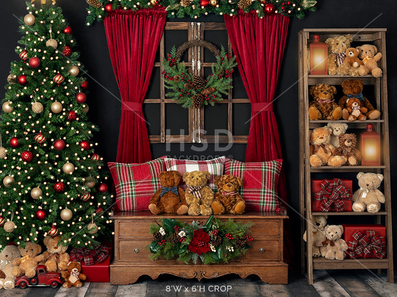 Beary Christmas - HSD Photography Backdrops 