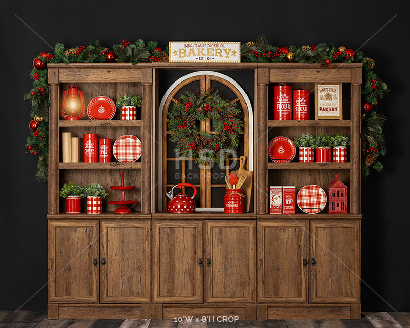 Mrs. Claus' Christmas Kitchen - HSD Photography Backdrops 