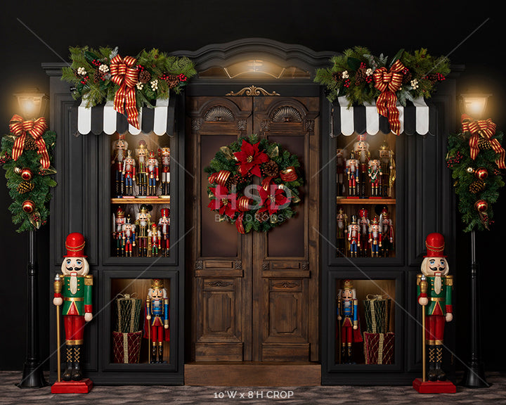 Nutcracker Christmas Shop - HSD Photography Backdrops 