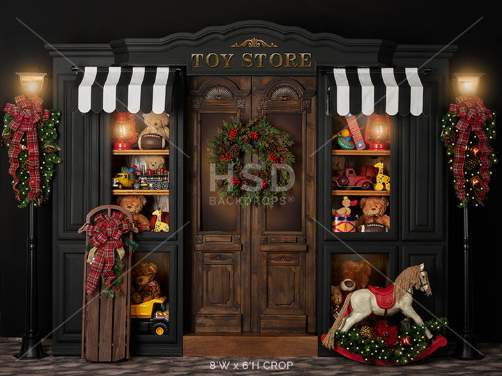 Christmas Toy Store - HSD Photography Backdrops 