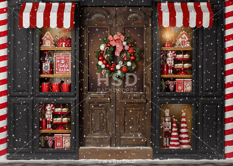 Christmas Sweet Shop (snow) - HSD Photography Backdrops 