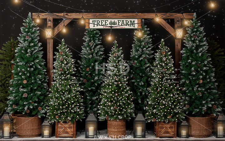 Tree Farm Under the Stars - HSD Photography Backdrops 