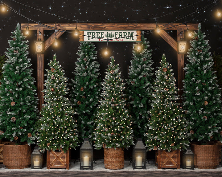 Tree Farm Under the Stars - HSD Photography Backdrops 