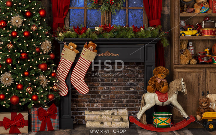 Santa's Room - HSD Photography Backdrops 