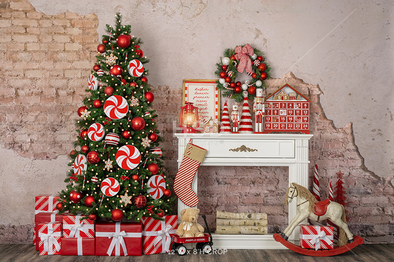 Candy Cane Christmas - HSD Photography Backdrops 