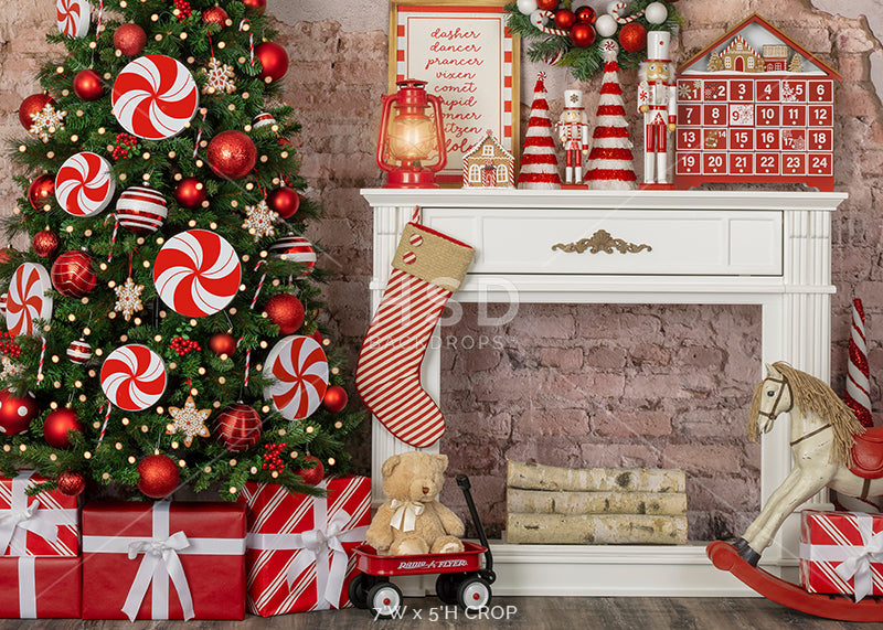 Candy Cane Christmas - HSD Photography Backdrops 