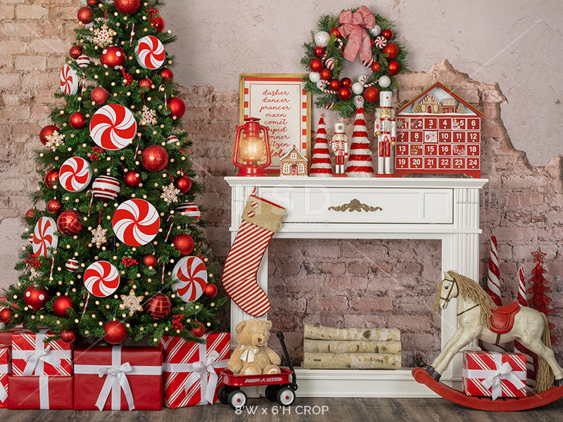 Candy Cane Christmas - HSD Photography Backdrops 