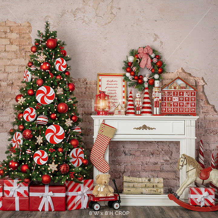 Candy Cane Christmas - HSD Photography Backdrops 