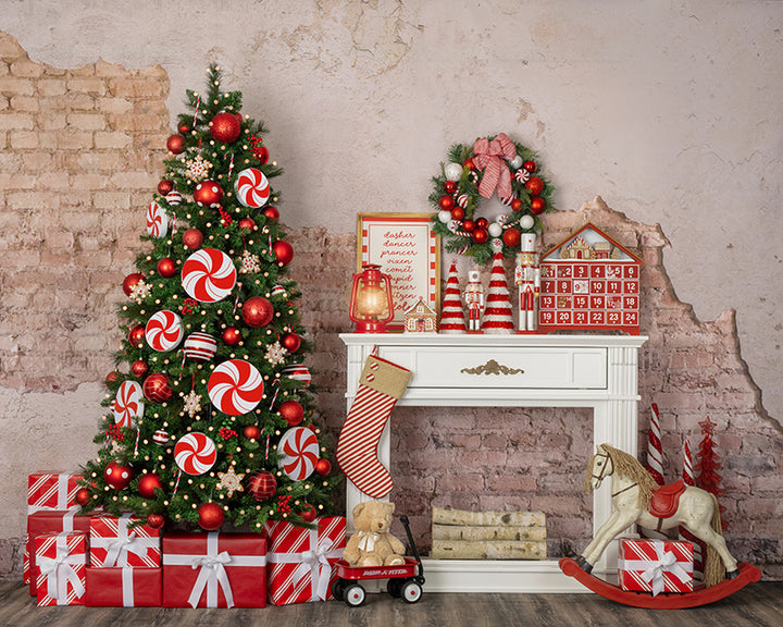 Candy Cane Christmas - HSD Photography Backdrops 