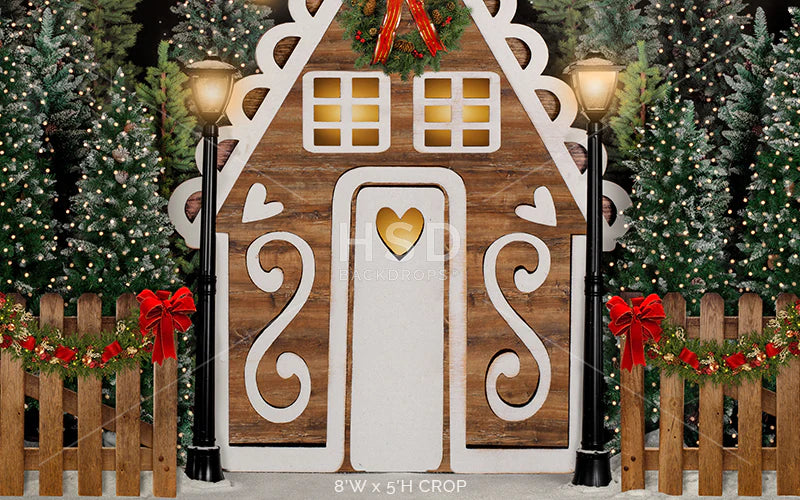 Gingerbread Lane - HSD Photography Backdrops 