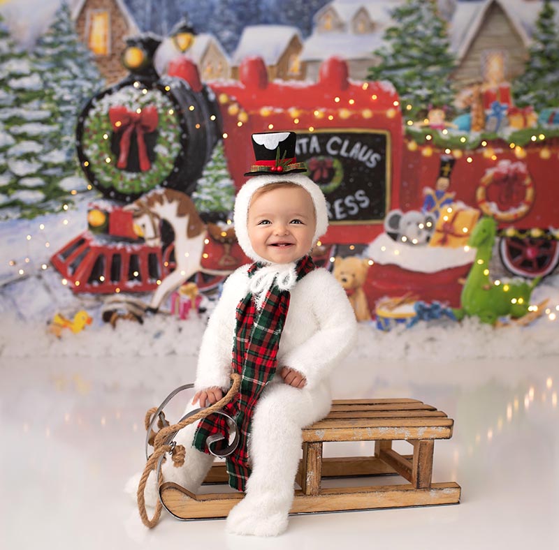 Santa Clause Express - HSD Photography Backdrops 