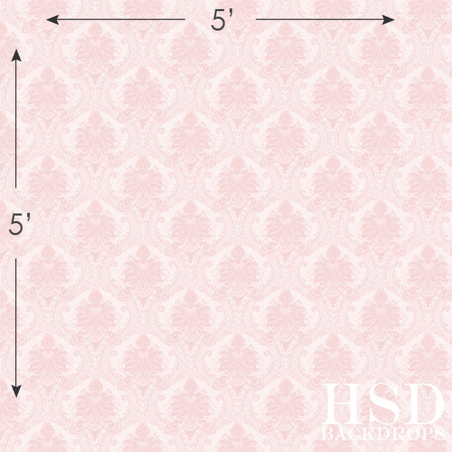 Vintage Damask Soft Pink - HSD Photography Backdrops 