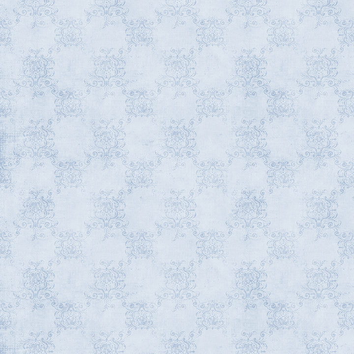 Vintage Damask Baby Blue - HSD Photography Backdrops 