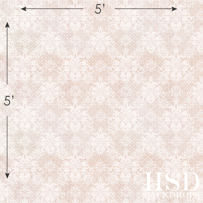 Vintage Damask Beige - HSD Photography Backdrops 