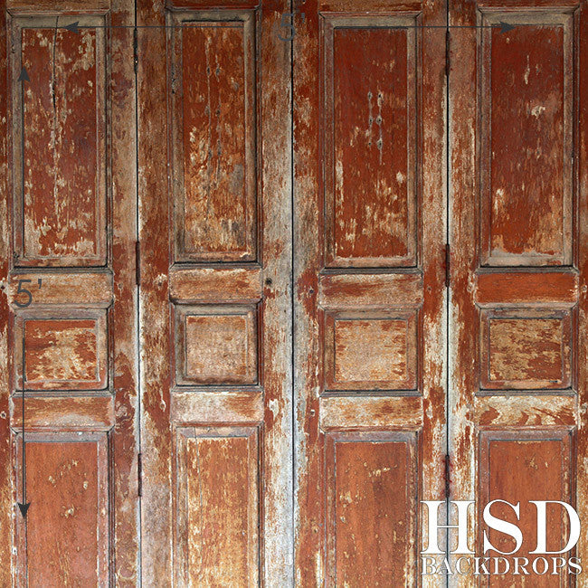 Weathered Wood Doors - HSD Photography Backdrops 