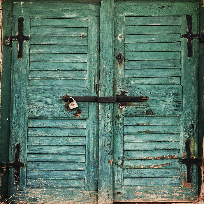 Old Blue Barn Doors - HSD Photography Backdrops 