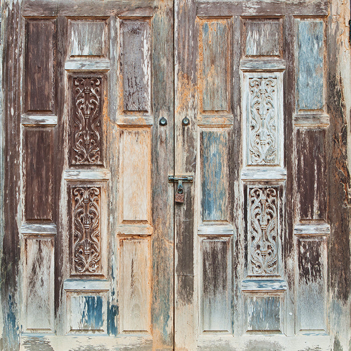 Vintage Wood Doors - HSD Photography Backdrops 