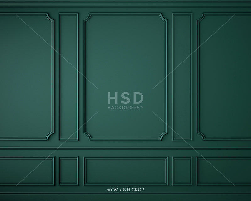 Elegant Emerald Wall - HSD Photography Backdrops 