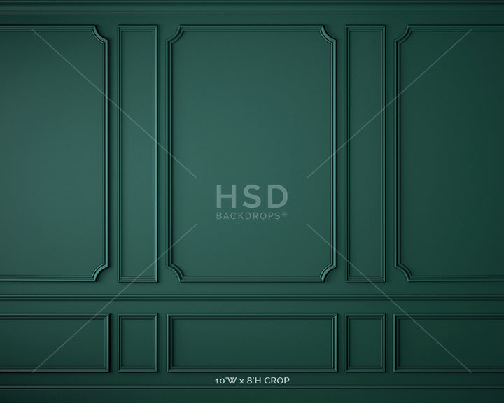 Elegant Emerald Wall - HSD Photography Backdrops 