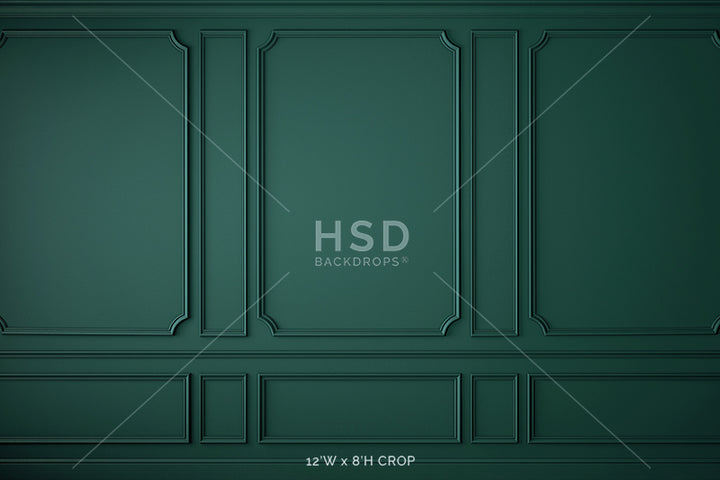 Elegant Emerald Wall - HSD Photography Backdrops 