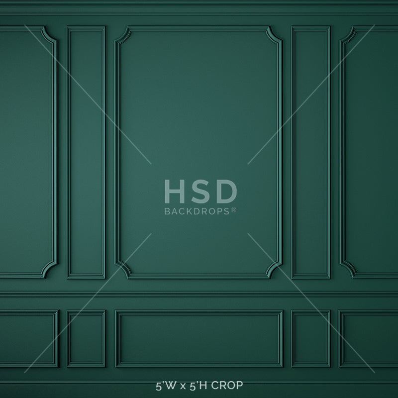 Elegant Emerald Wall - HSD Photography Backdrops 