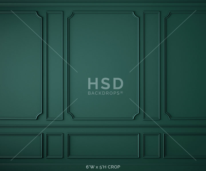 Elegant Emerald Wall - HSD Photography Backdrops 