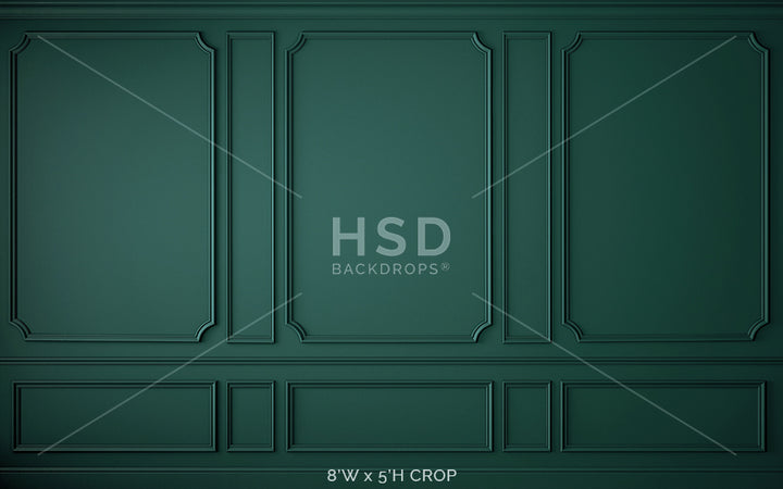 Elegant Emerald Wall - HSD Photography Backdrops 