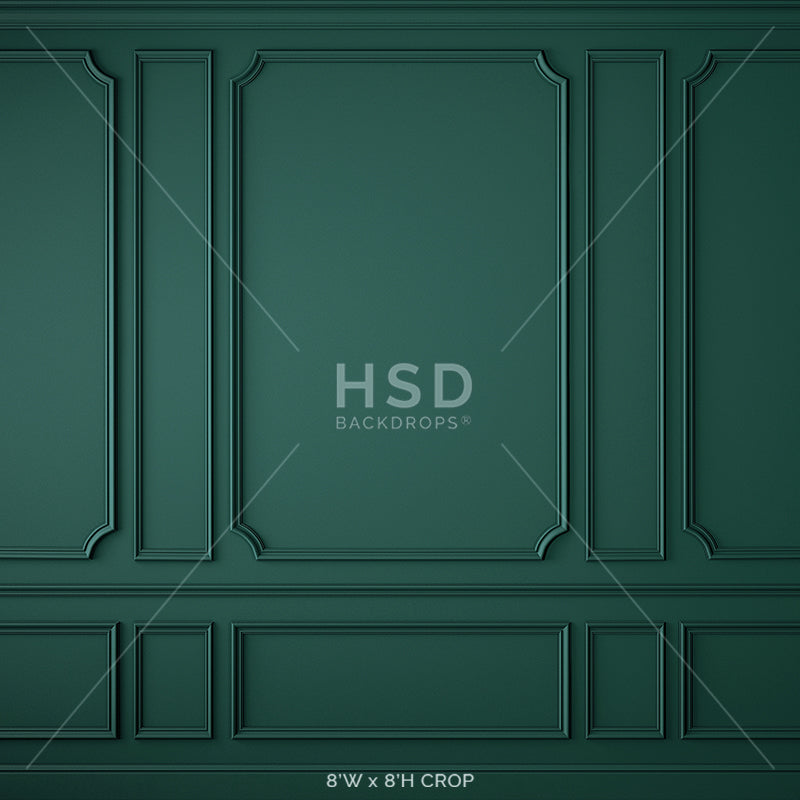 Elegant Emerald Wall - HSD Photography Backdrops 