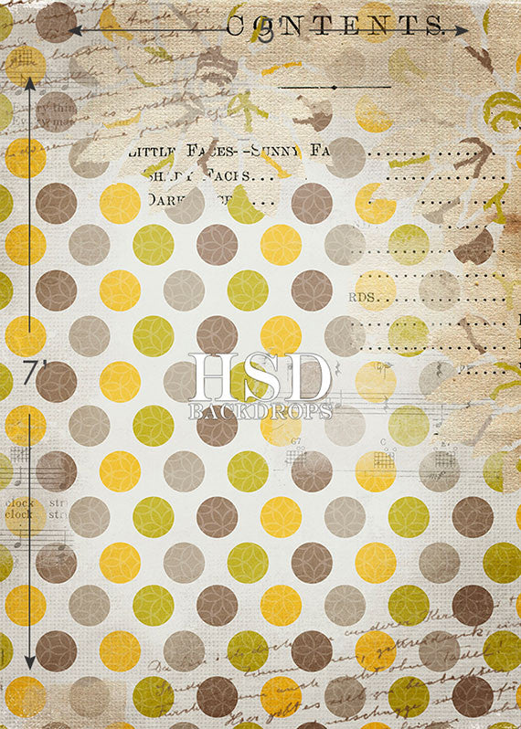 Grunge Polka Dots I - HSD Photography Backdrops 