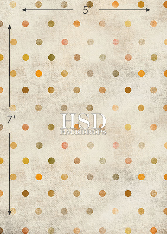 Fall Grunge Polka Dot - HSD Photography Backdrops 