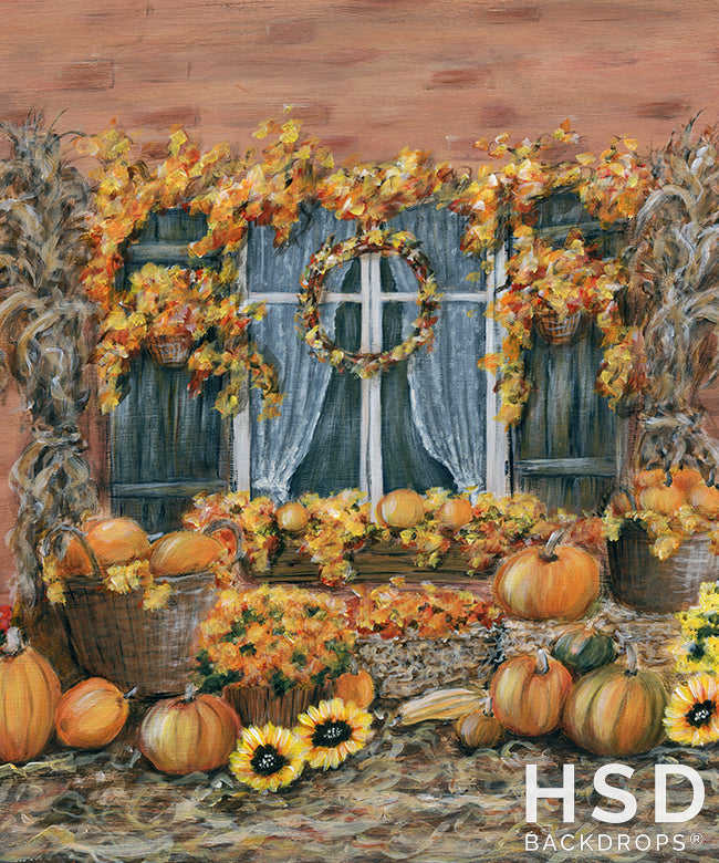 Fall Window - HSD Photography Backdrops 