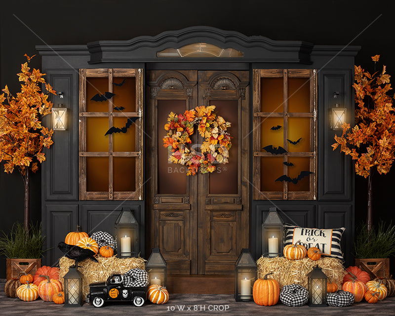 Halloween Porch - HSD Photography Backdrops 