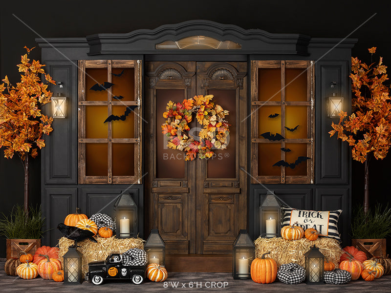 Halloween Porch - HSD Photography Backdrops 