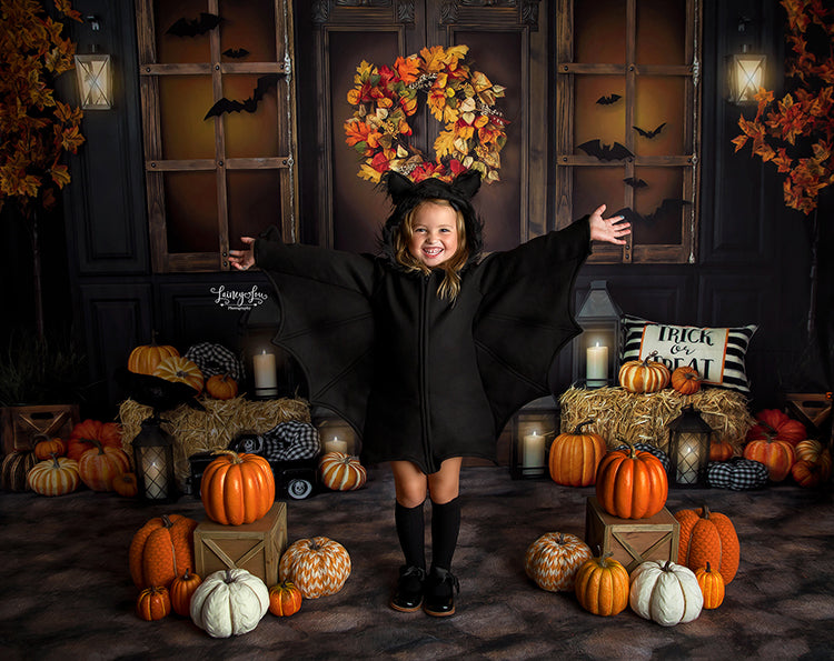 Halloween Porch - HSD Photography Backdrops 