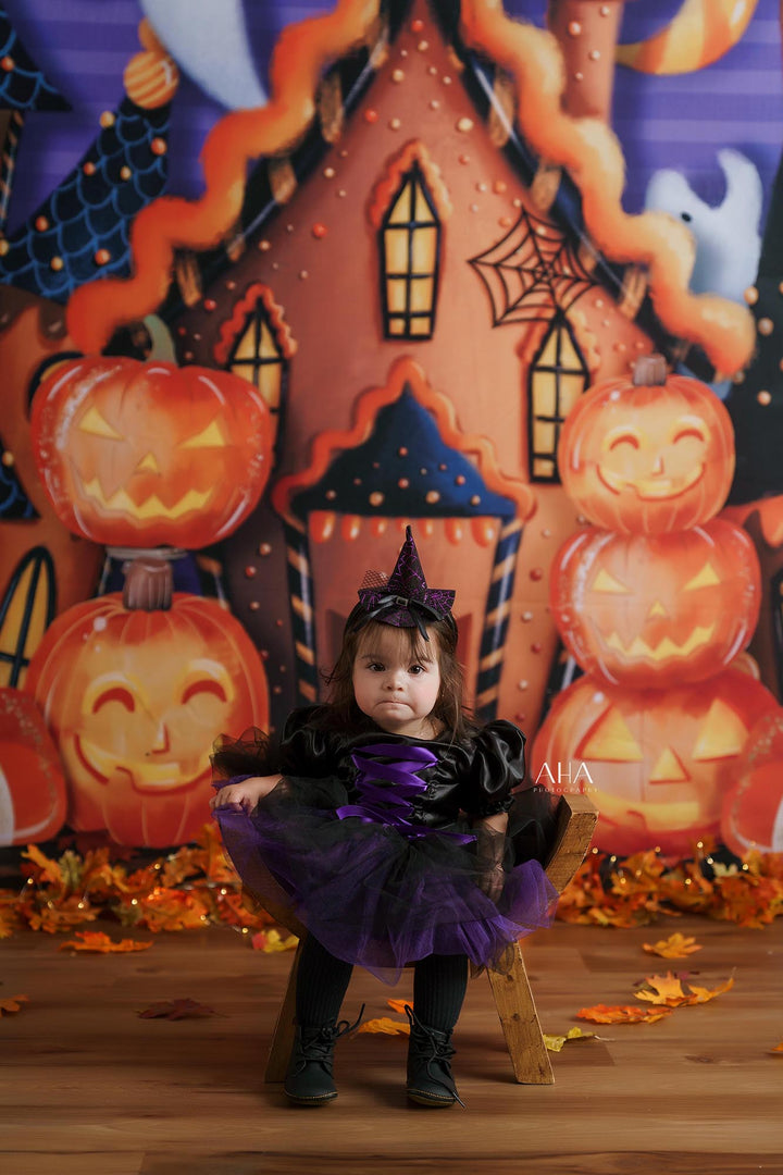 Gingerbread Halloween Village - HSD Photography Backdrops 