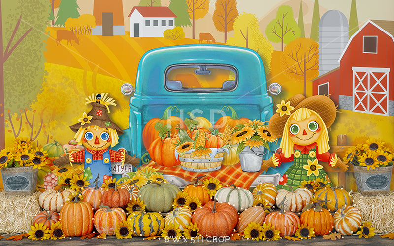 Fall Farmer's Market - HSD Photography Backdrops 