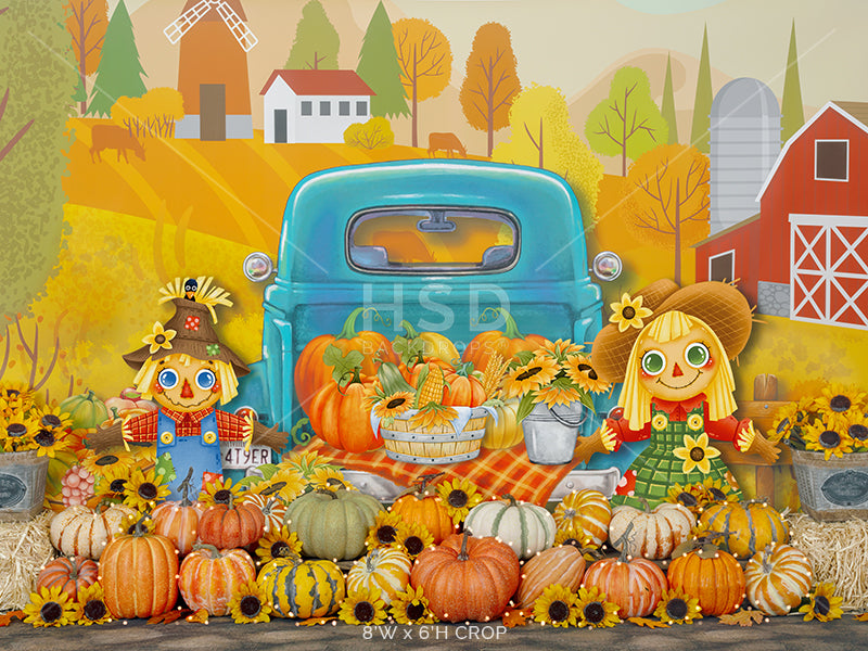 Fall Farmer's Market - HSD Photography Backdrops 